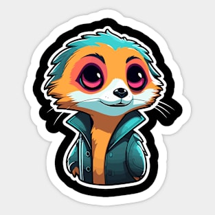 Meerkat Illustration Sticker